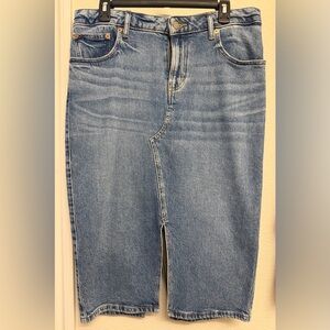 Lucky Brand Classic Blue Denim Pencil Skirt